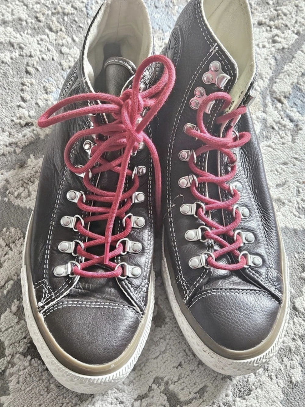 Converse Chuck Taylor All Star Leather Sneakers Brown & Red US 8